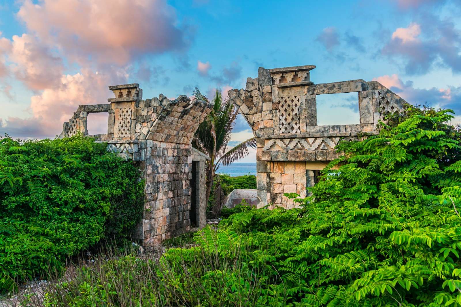 The Mayan temple of Ixchel on Isla Mujeres, Mexico