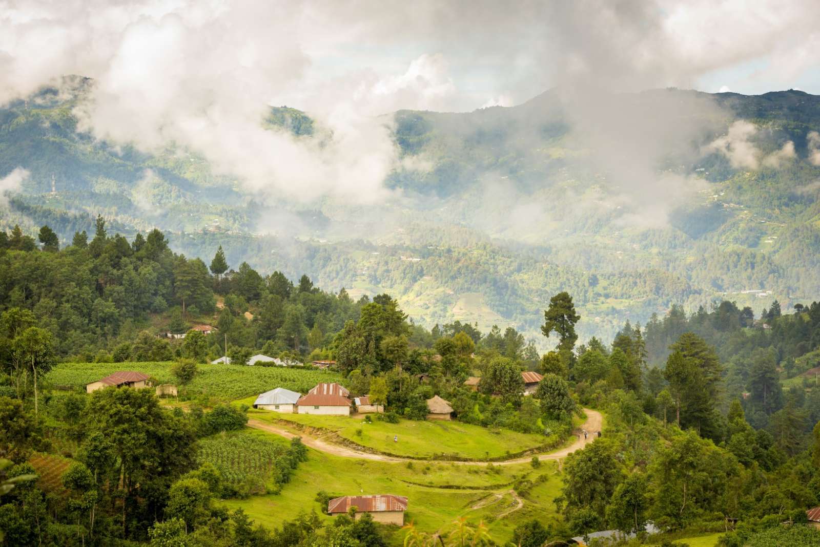 Rural landscape within the Ixil Triangle of Guatemala