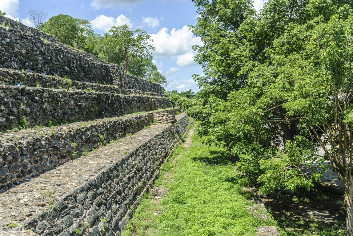 Mayan pyramid in Izamal Mexico