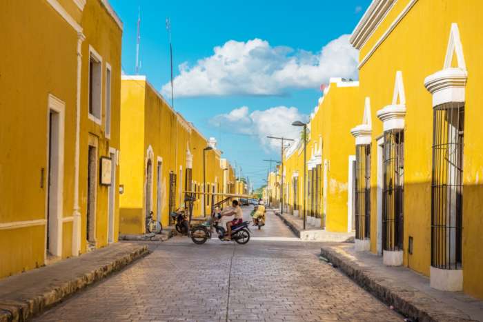 Yellow streets of Izamal Mexico