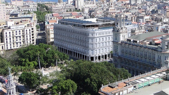 An aerial view of the Kempinski La Habana