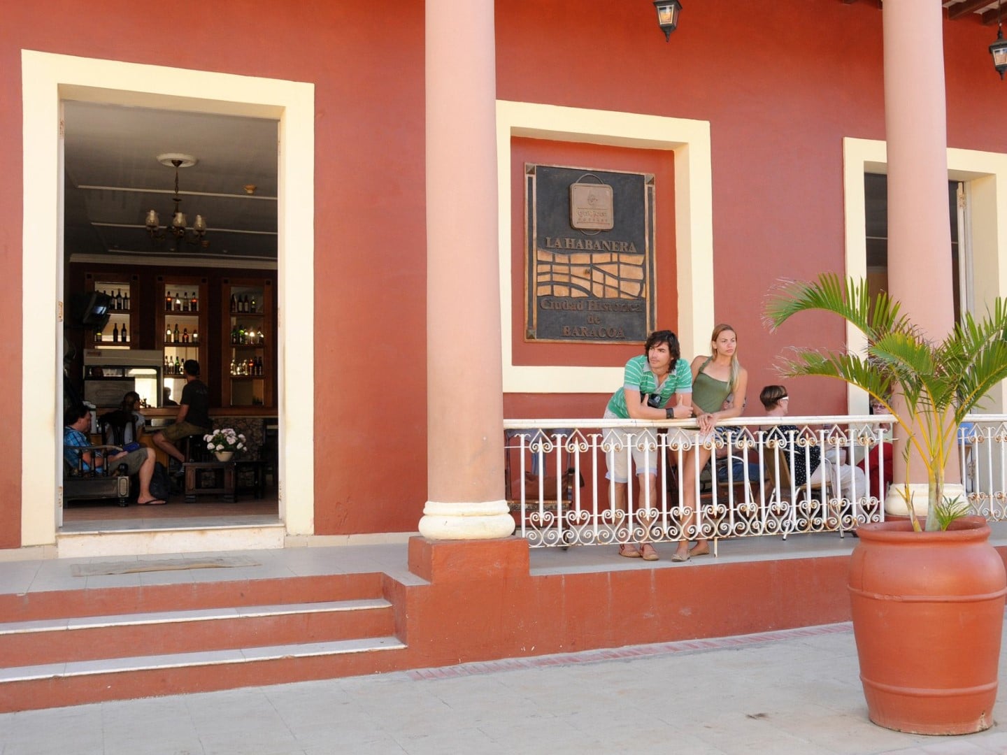 Front terrace at La Habanera hotel