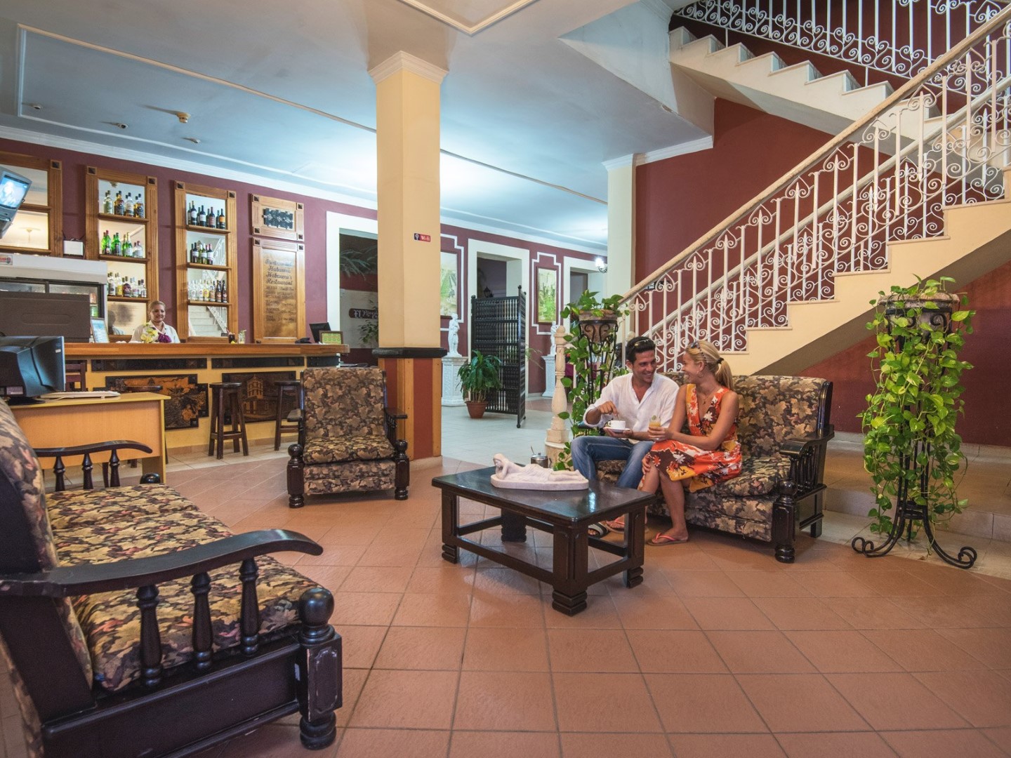 Lobby of La Habanera hotel