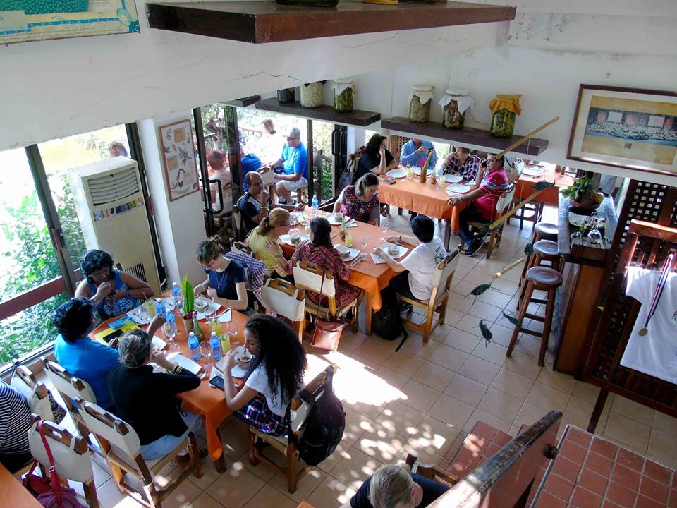 Restaurant at La Moka hotel in Las Terrazas, Cuba