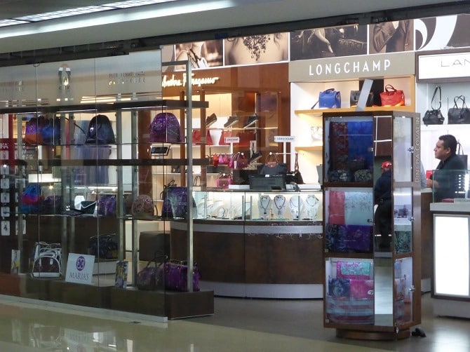 Luxury shopping at La Aurora International Airport, Guatemala City