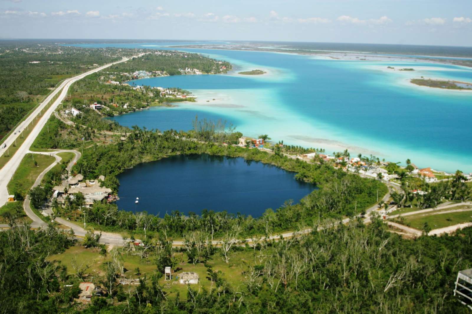 Cenote Azul next to Laguna Bacalar