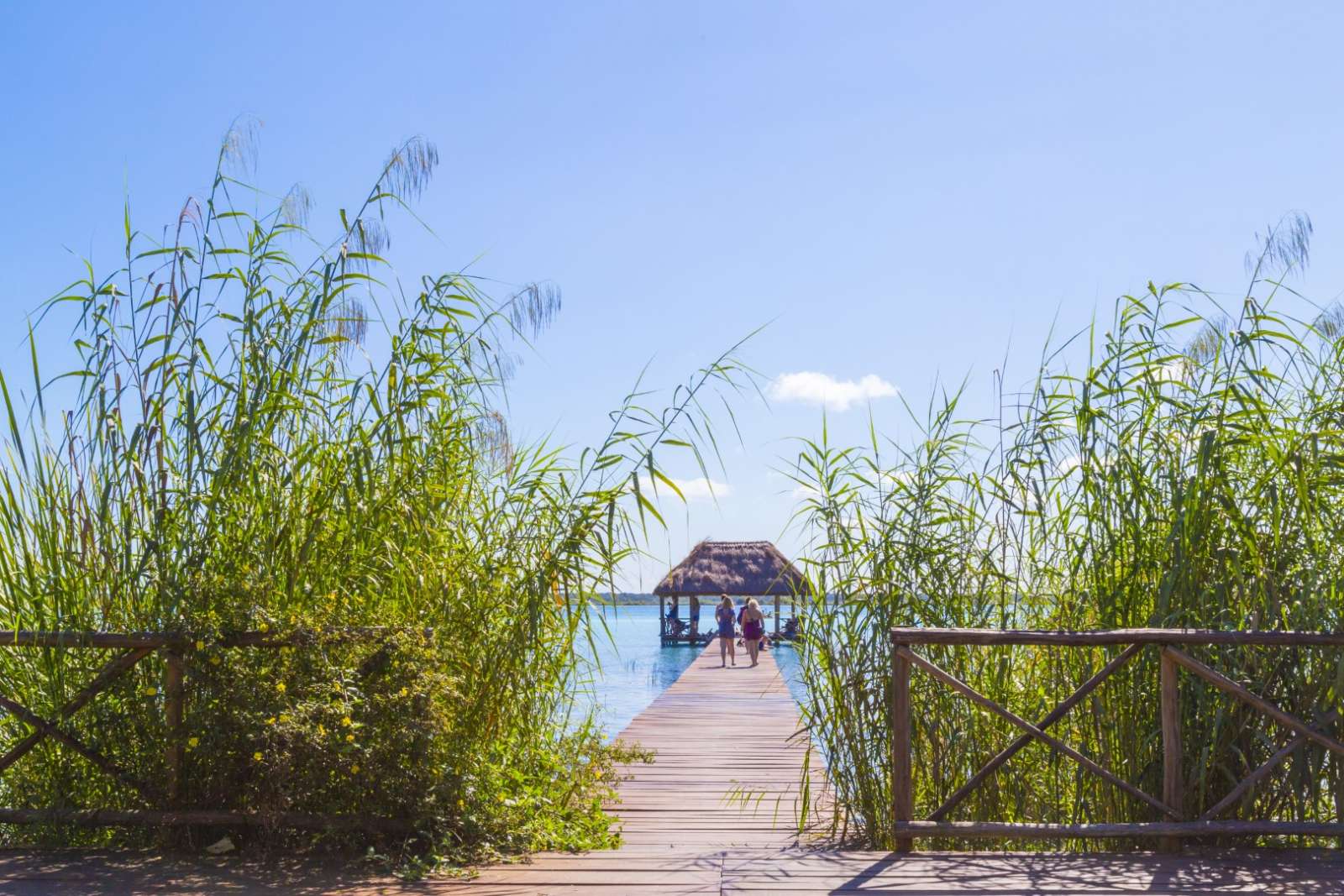 Jetty on Laguna Bacalar