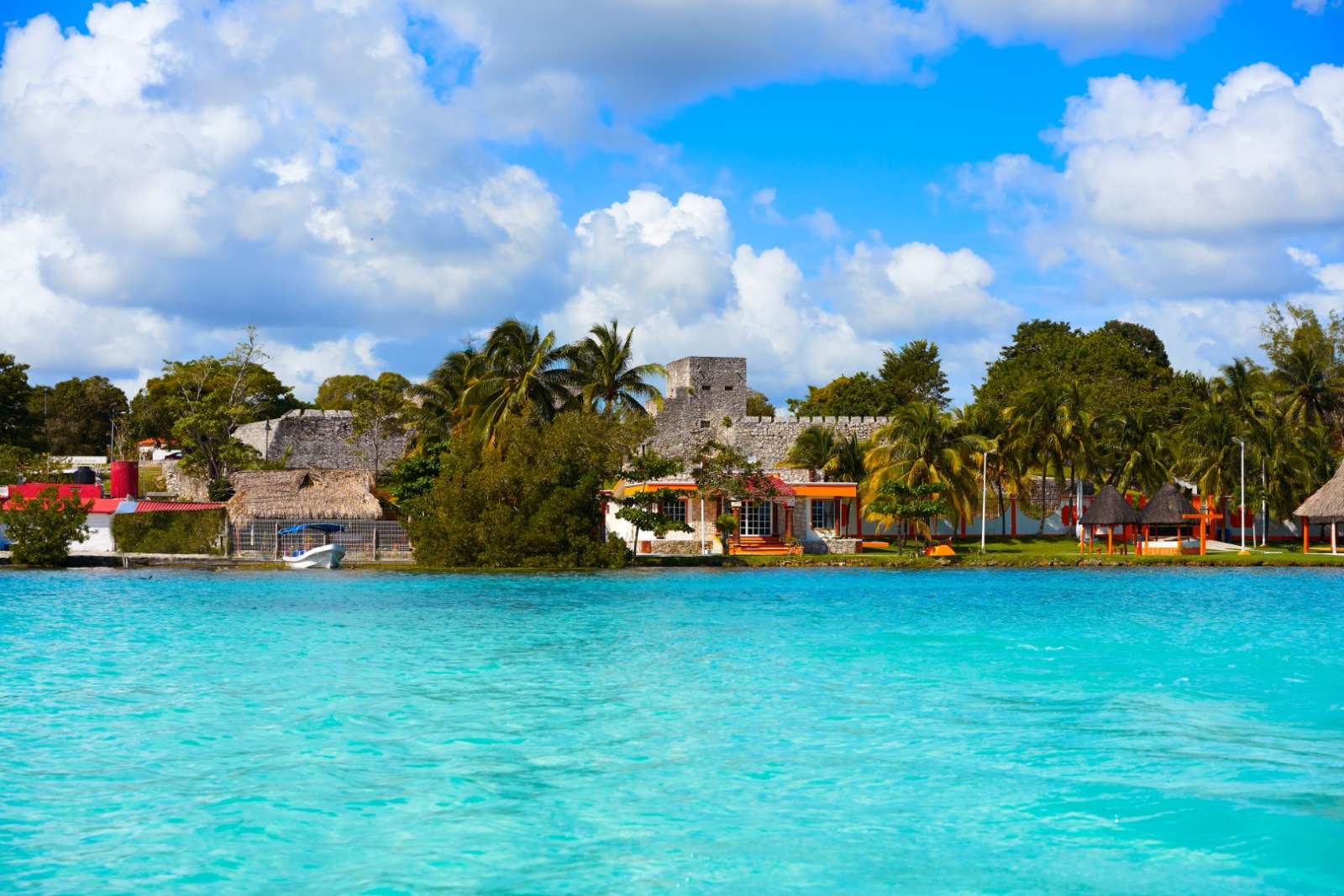 View towards San Felipe fort from Laguna Bacalar