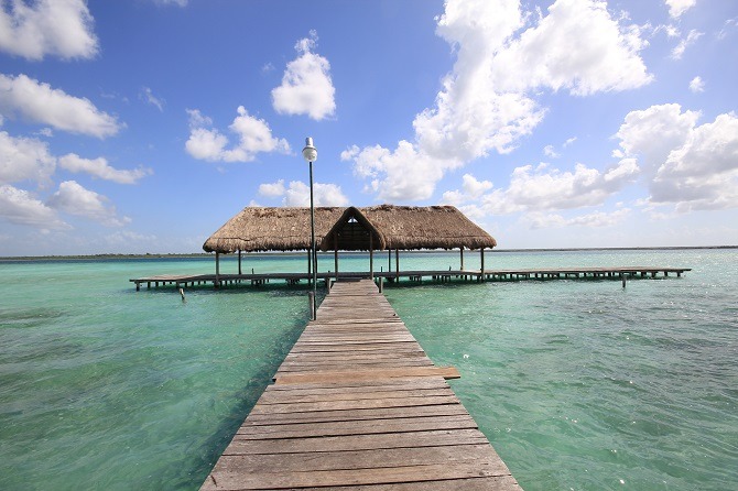 Laguna Bacalar is a popular fly drive stop-off