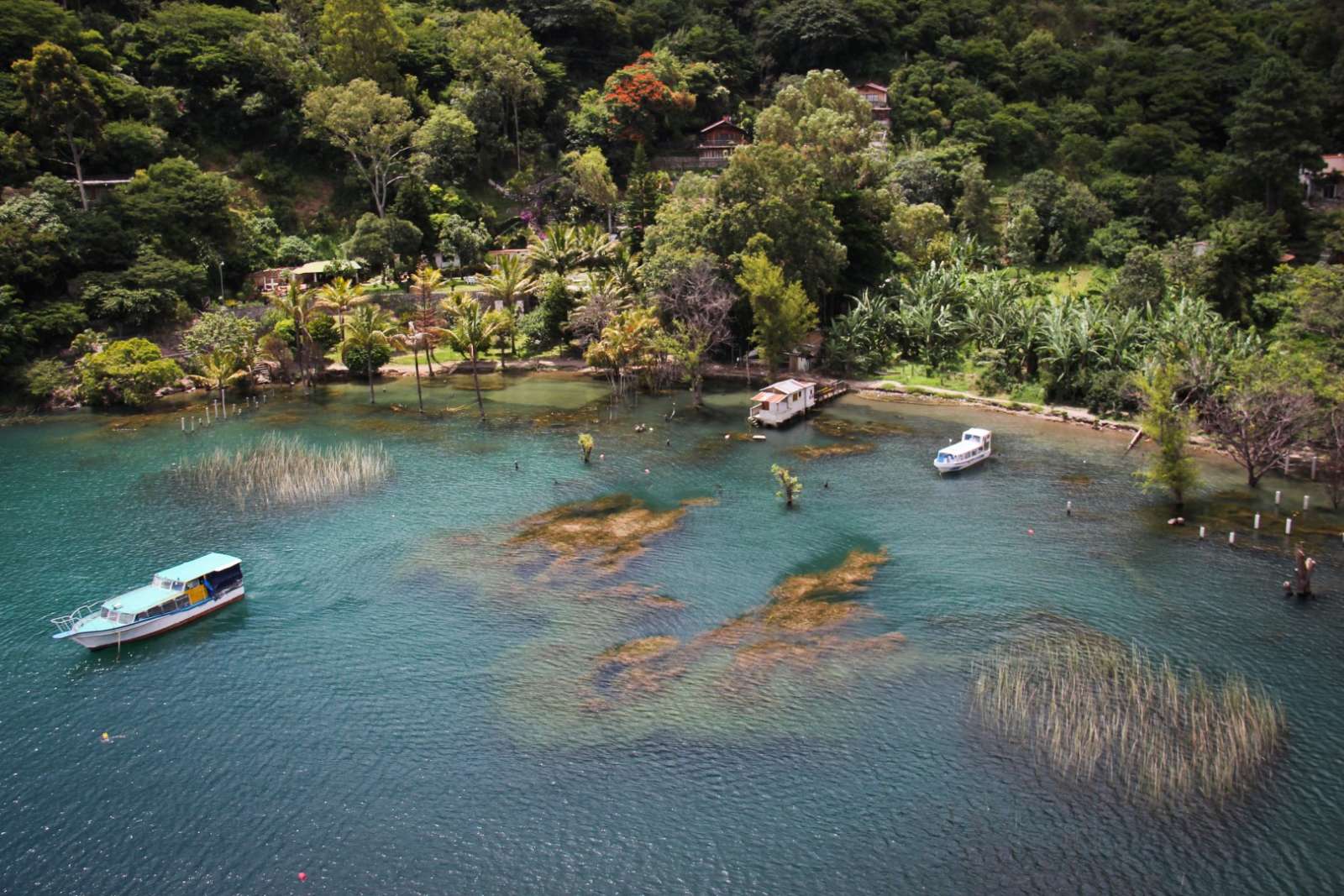 Aerial view of Lake Atitlan, Guatemala