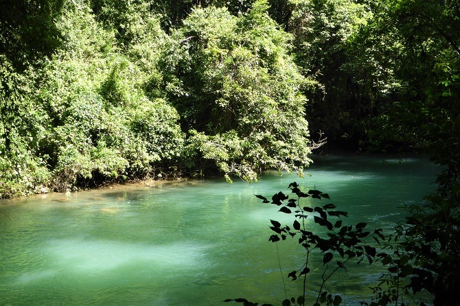 A river near the Lanquin Caves