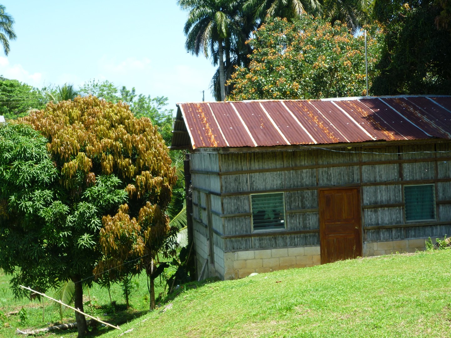 Old wooden house in Livingston, Guatemala