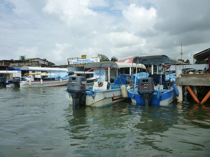 The dock at Puerto Barrios