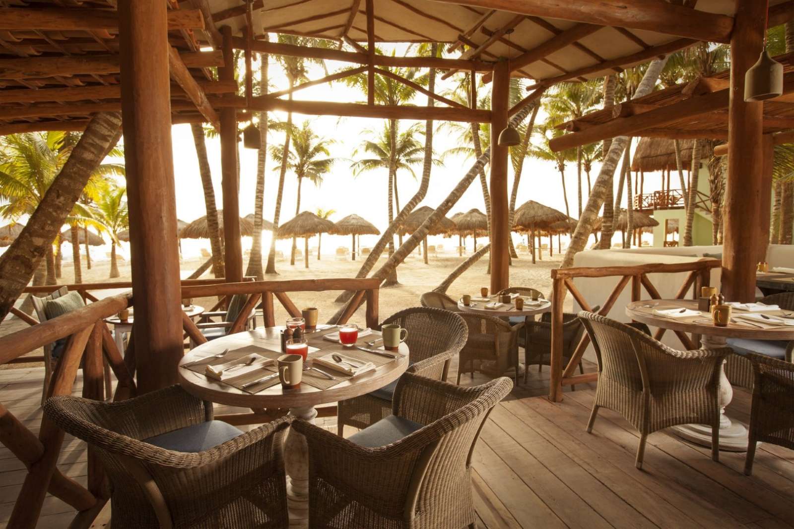 Beach restaurant at Mahekal Beach Resort