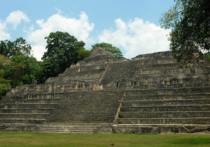 Main pyramid at Caracol