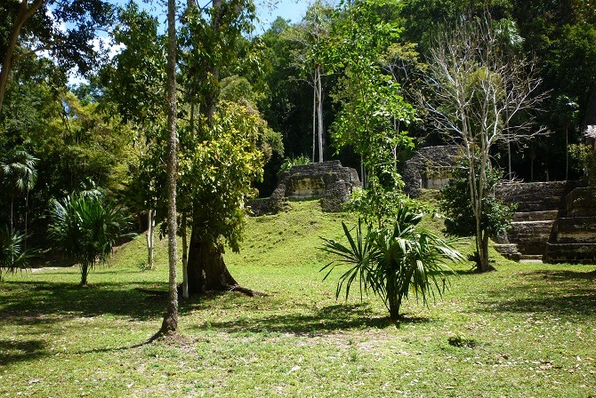 Maya ruins at Yaxha in Guatemala