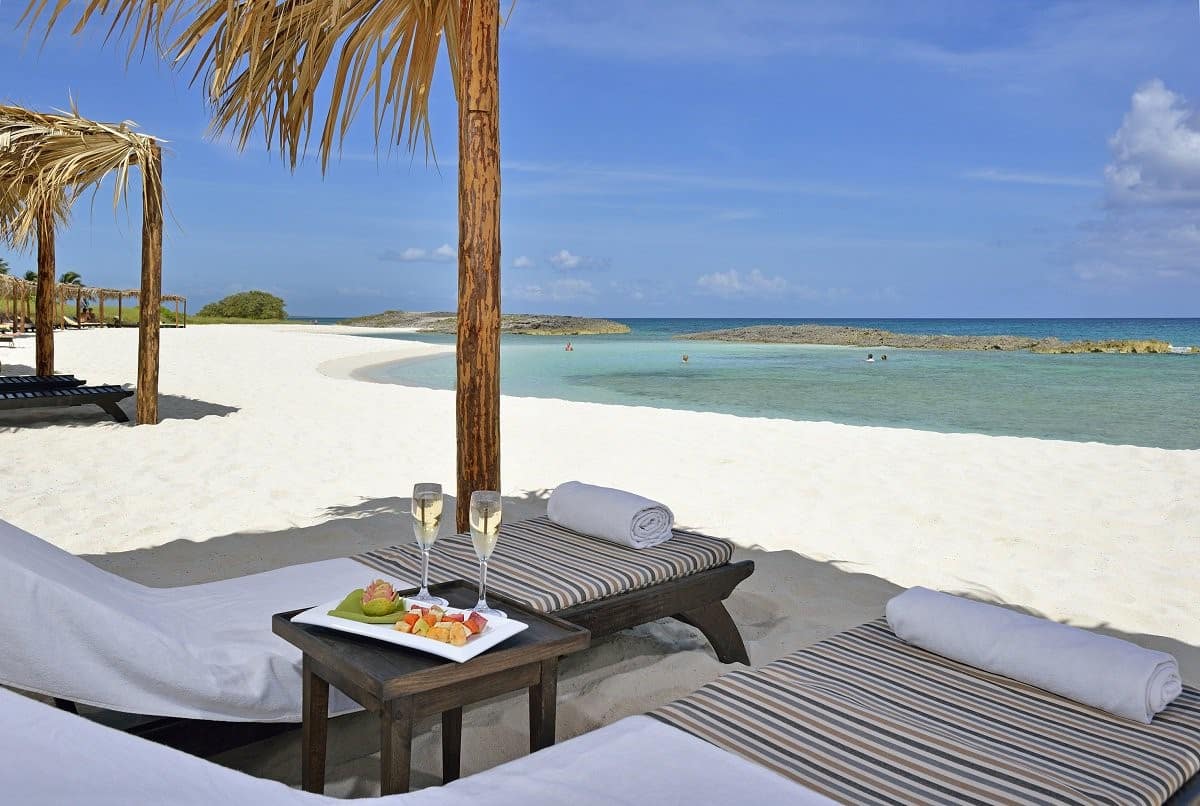 Sunloungers at Melia Buenavista