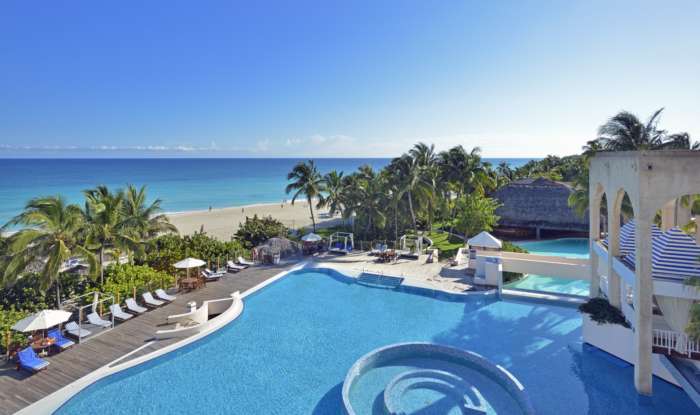 Melia Las Americas pool and beach view