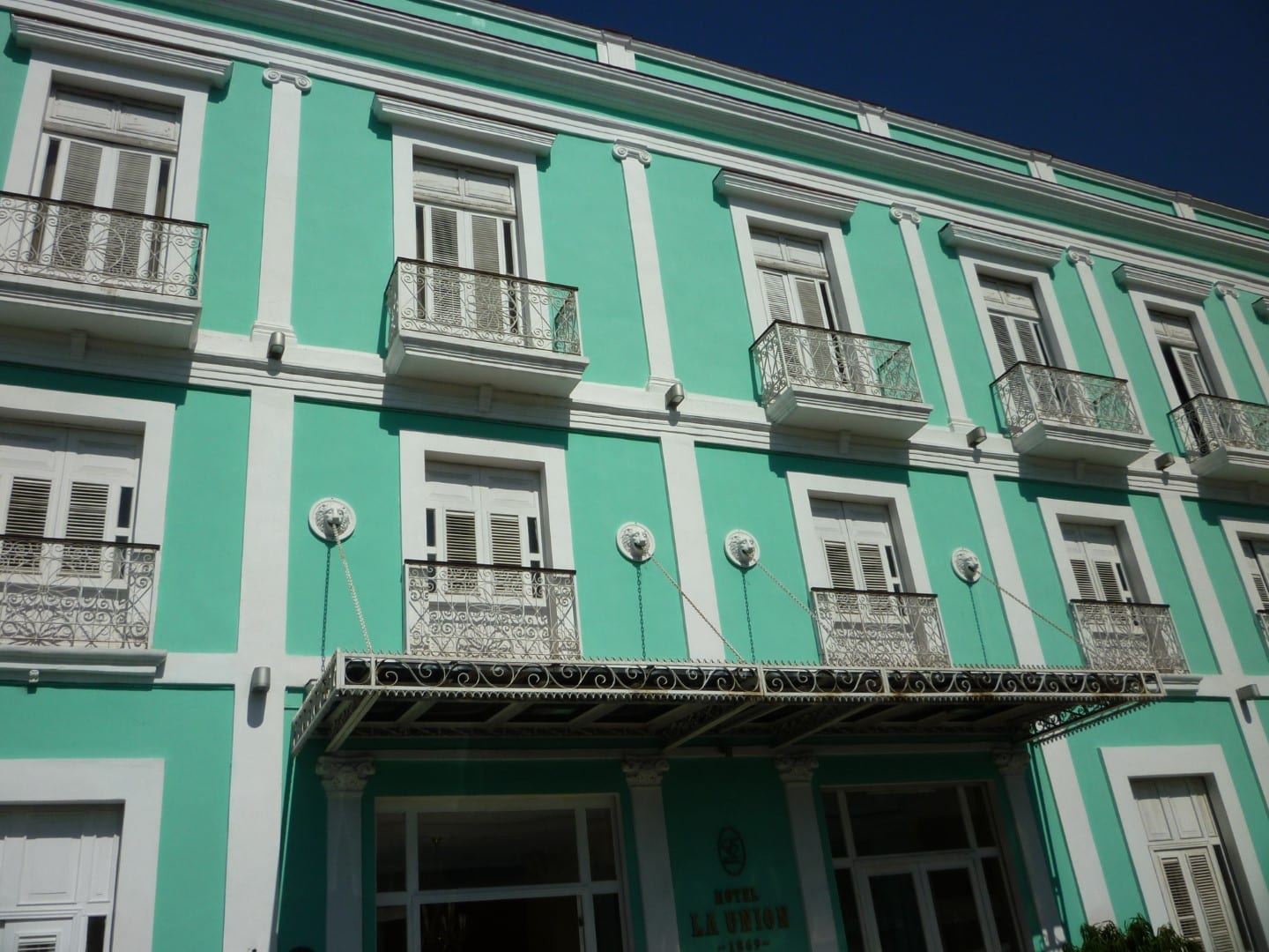 Entrance to Melia Union hotel in Cienfuegos