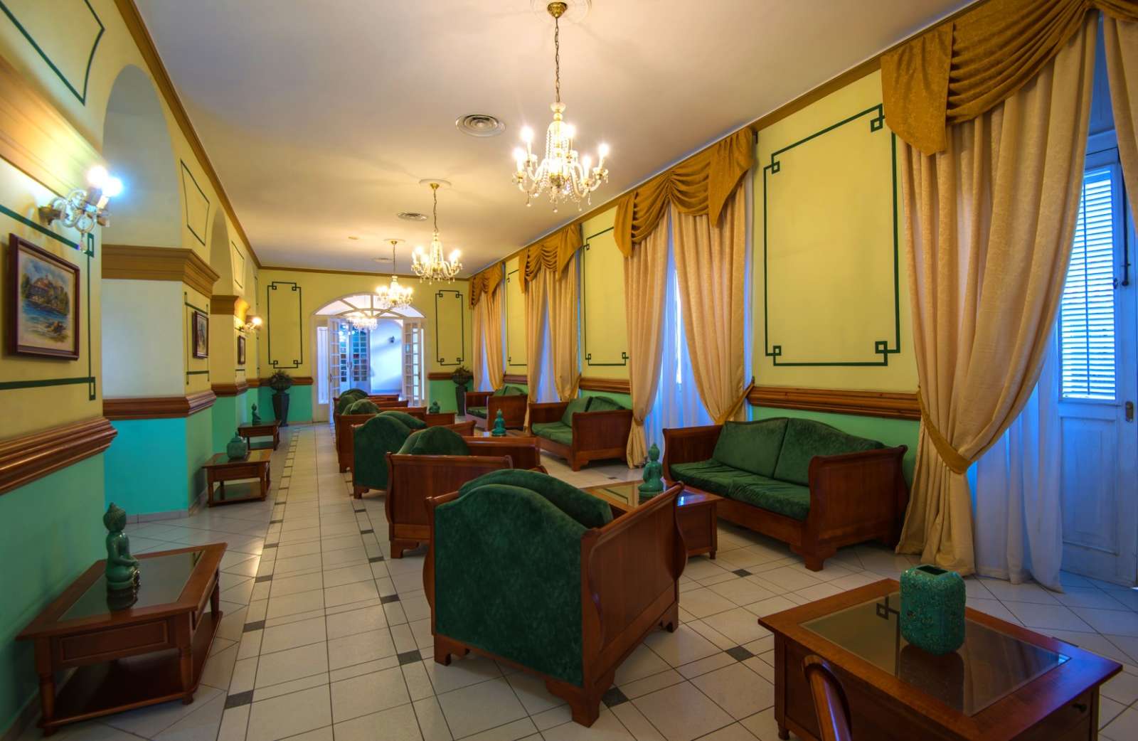 Lobby at Melia Union hotel in Cienfuegos