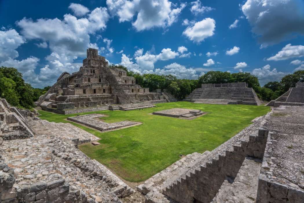 The Mayan city of Edzna near Campeche