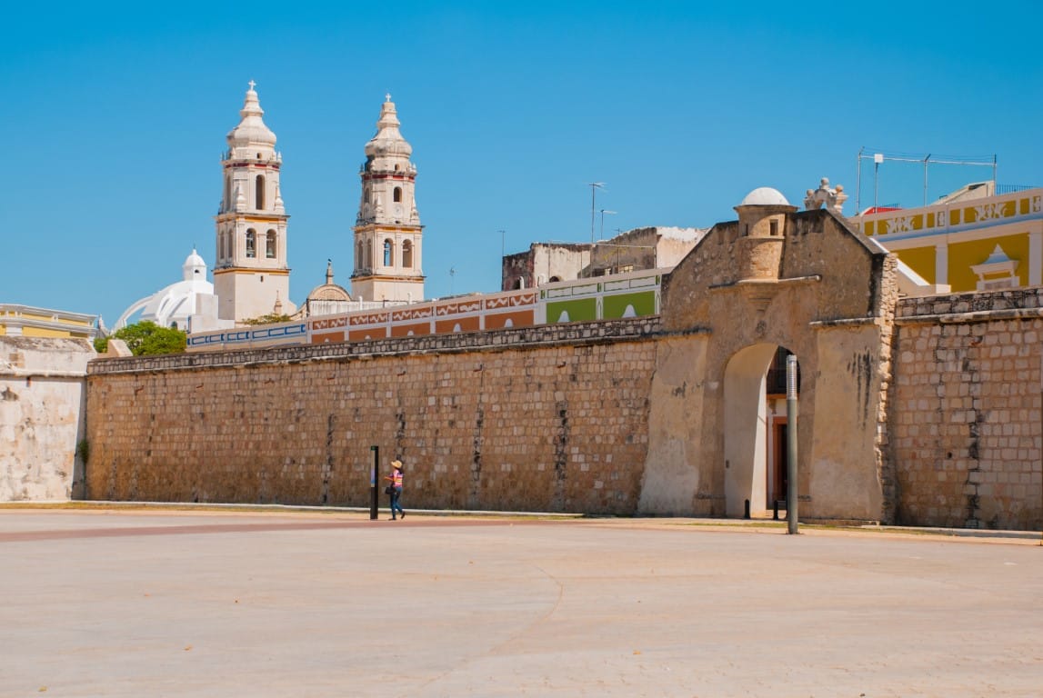 The old sea gate in Campeche