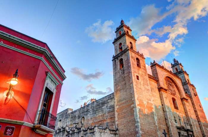 5 Night Yucatan Holiday The cathedral in Merida, Yucatan