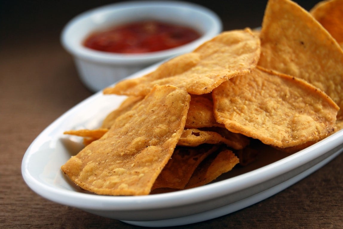 Tacos and salsa in Mexico