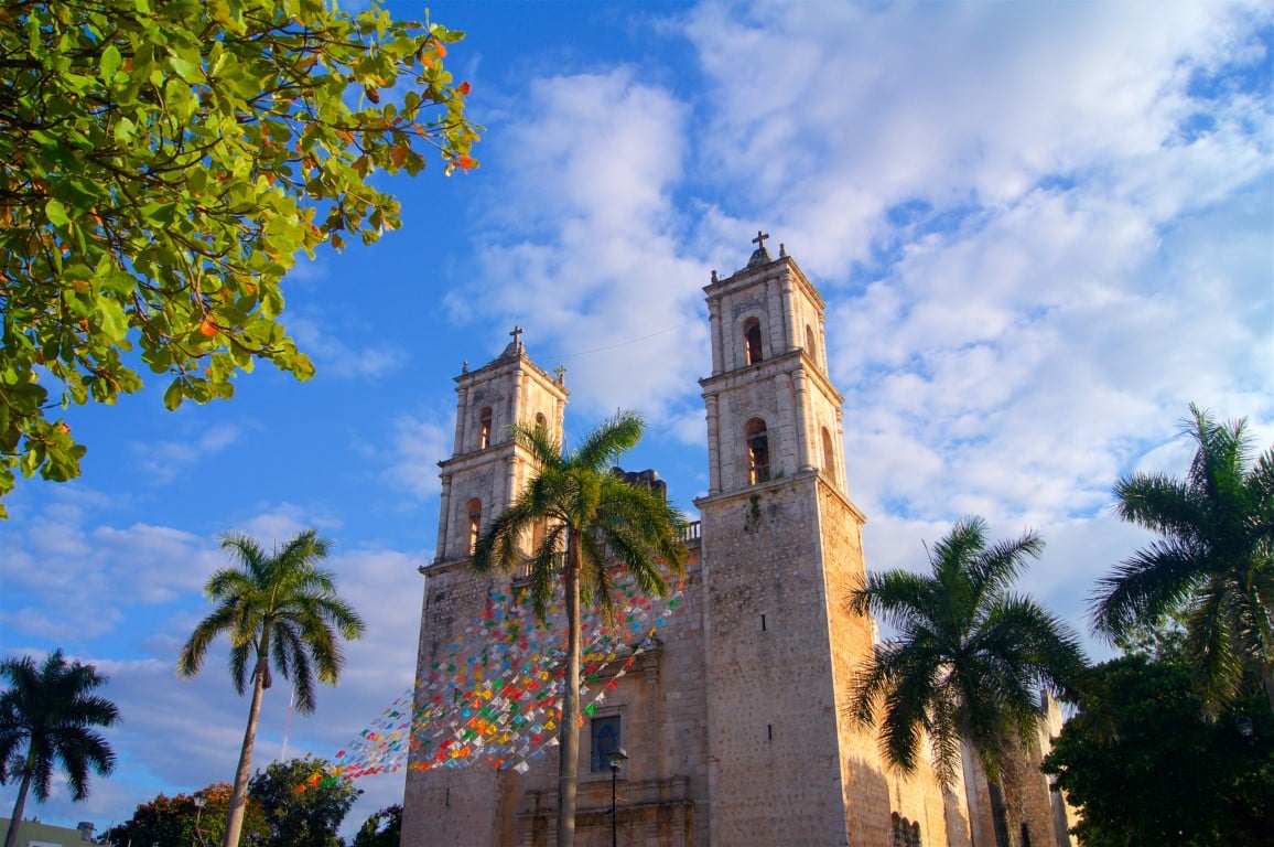 A church in Valladolid, Mexico