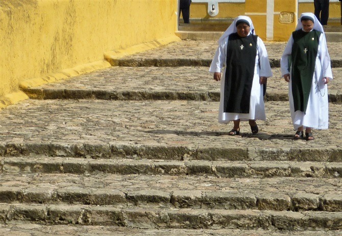 Nuns in Izamal