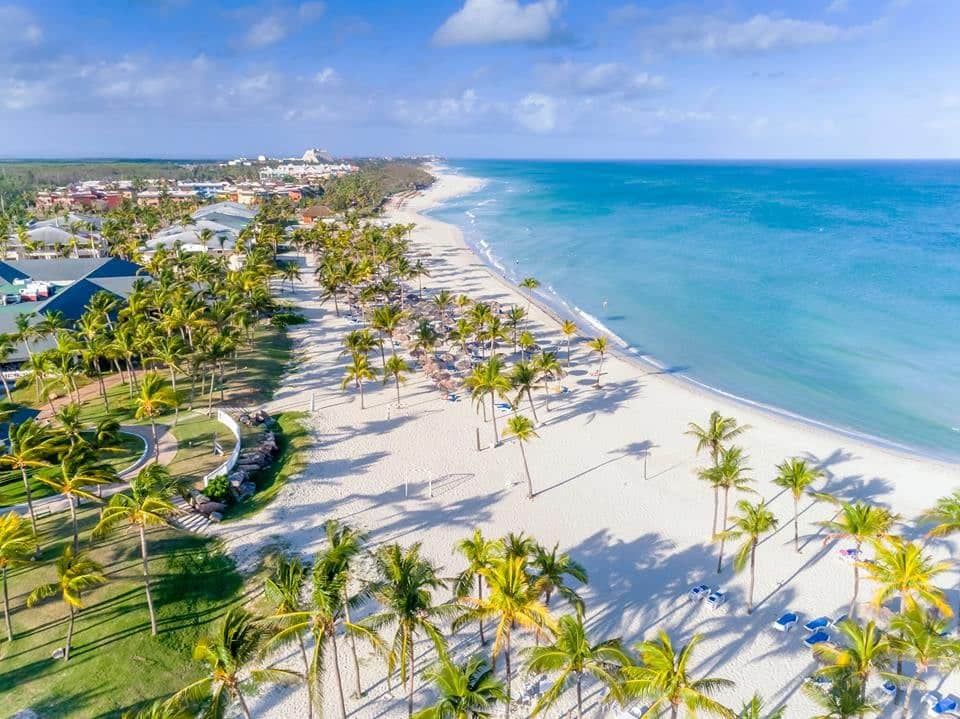 Aerial of beach at Paradisus Varadero