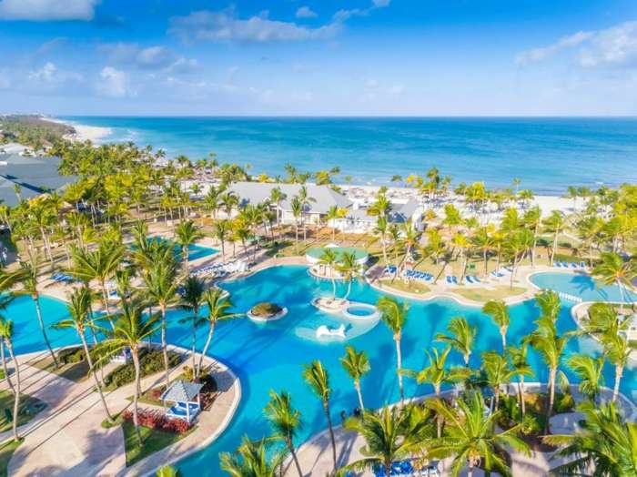 Aerial view of Paradisus Varadero pool