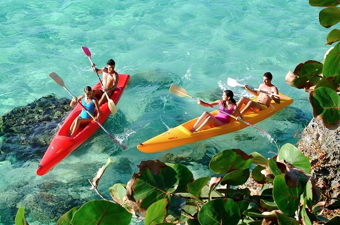Kayaks at Paradisus Rio de Oro in Guardalavaca, Cuba