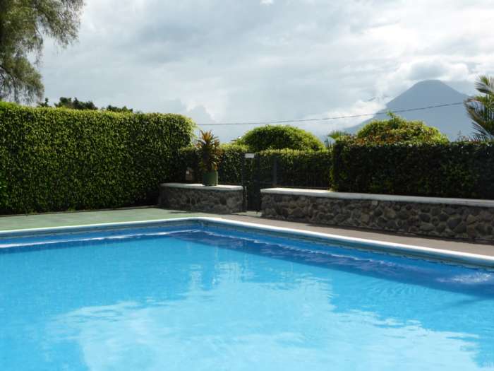 Pool at Posada Don Rodrigo, Lake Atitlan