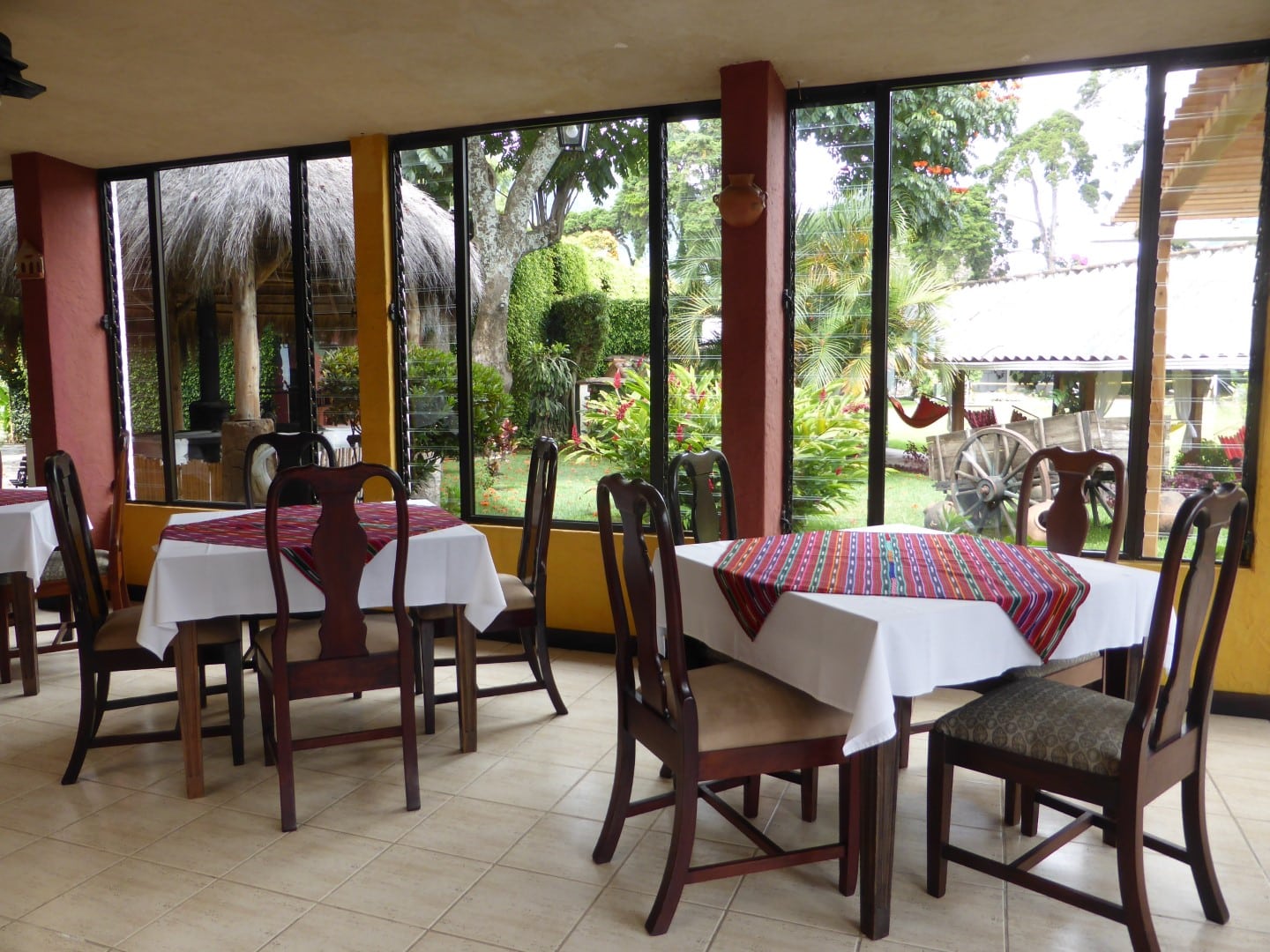 Restaurant at Posada Don Rodrigo, Lake Atitlan