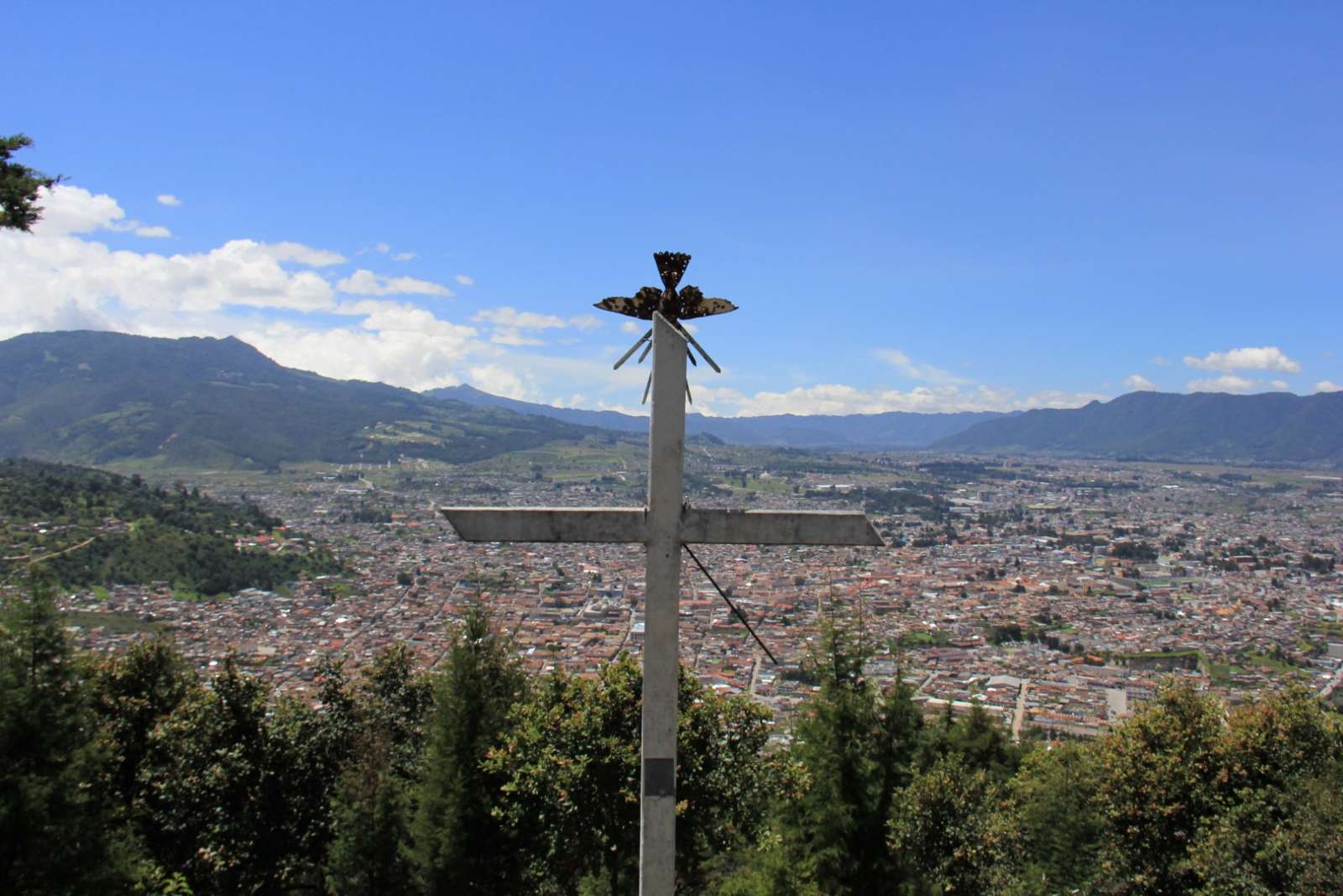 Cross overlooking Quetzaltenango, Guatemala