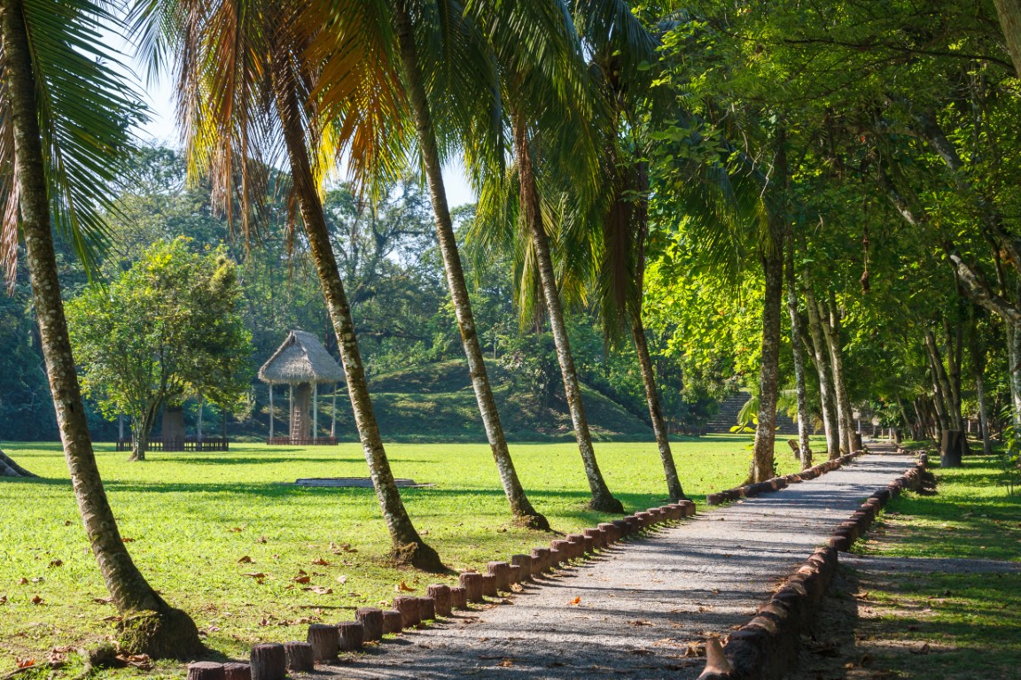 Pathway at the UNESCO Quirigua ruins