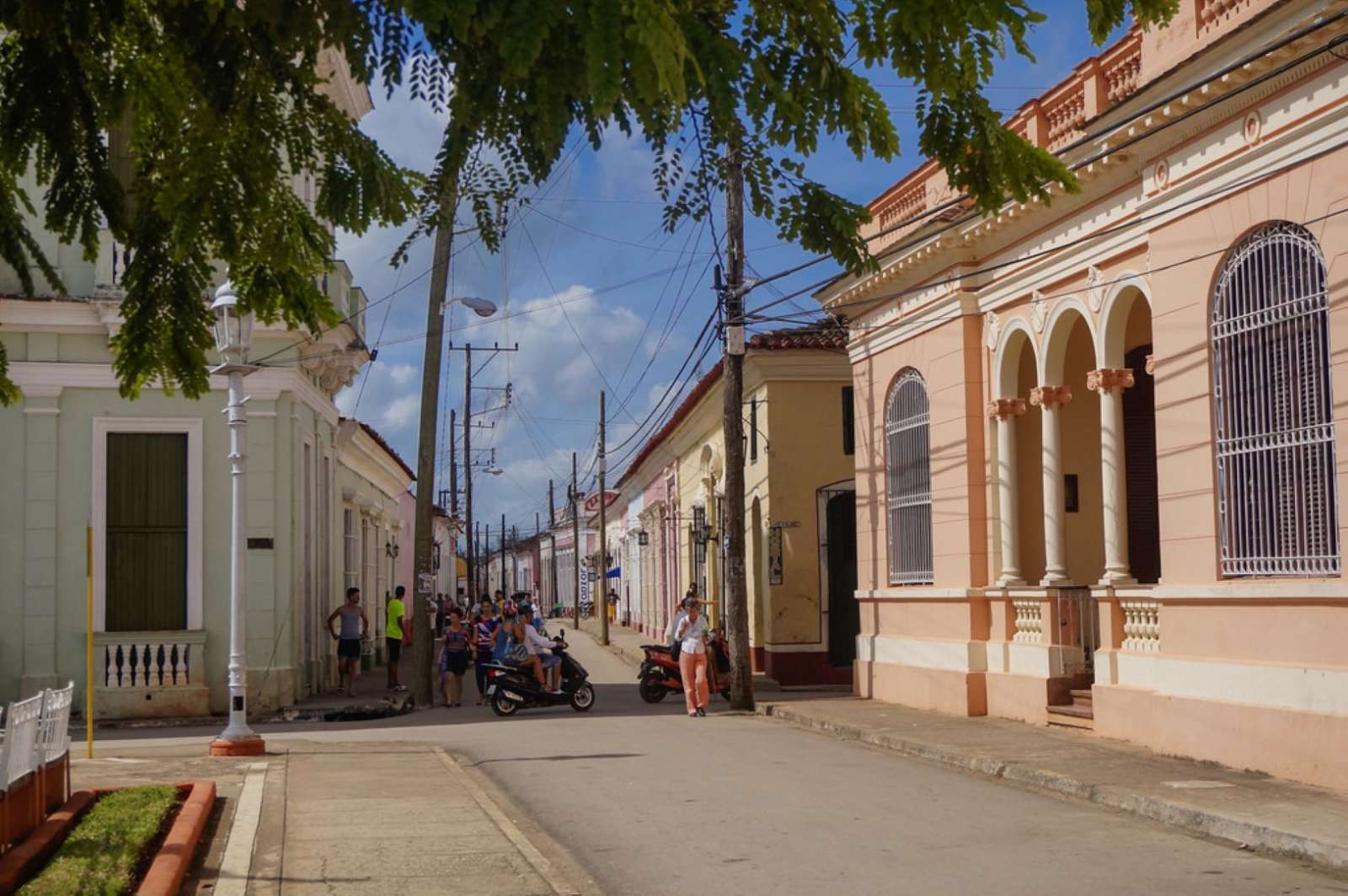 A typical street in Remedios, Cuba