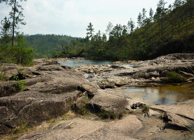 The Rio Frio Pools en-route to Caracol