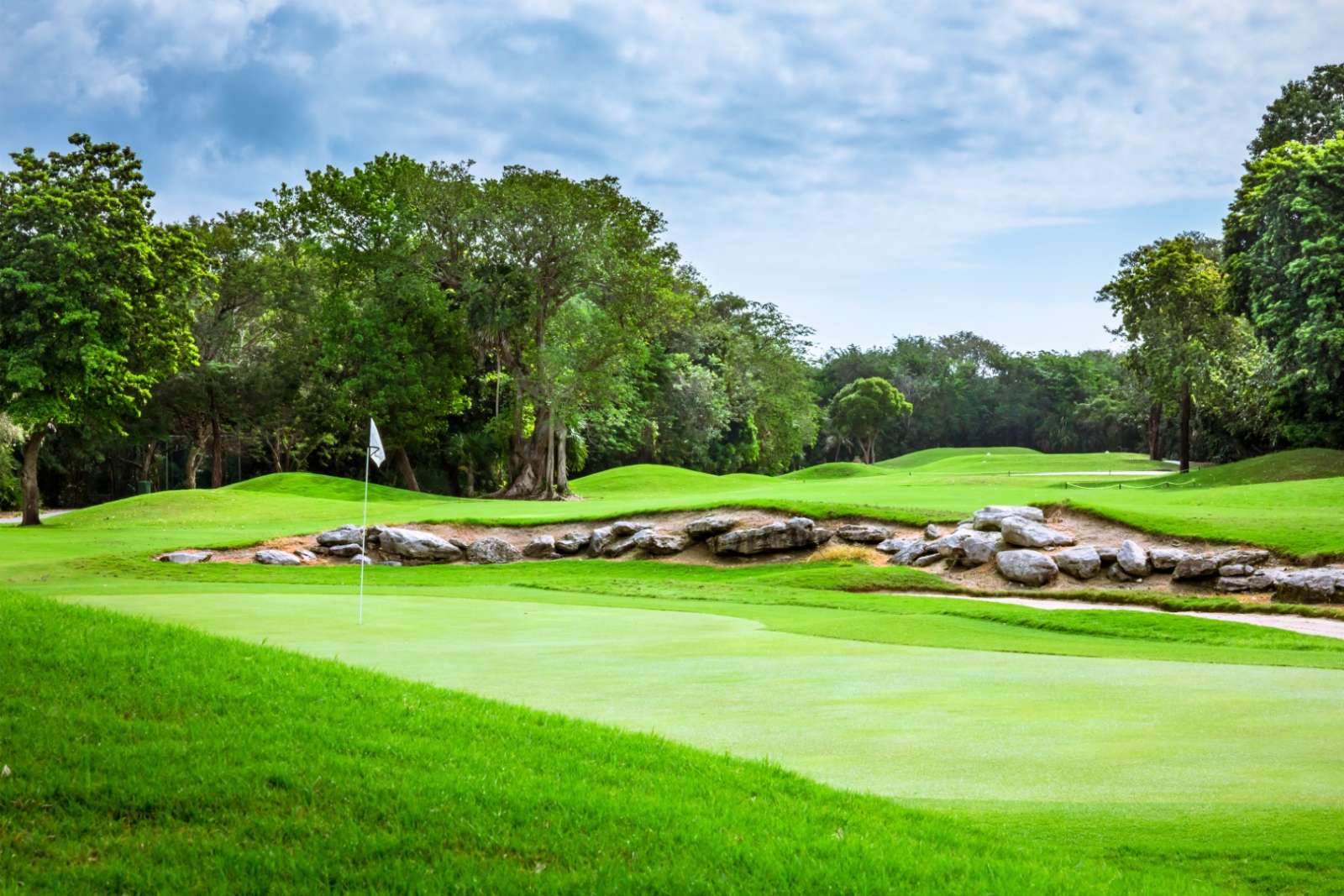 Golf course on the Riviera Maya Mexico