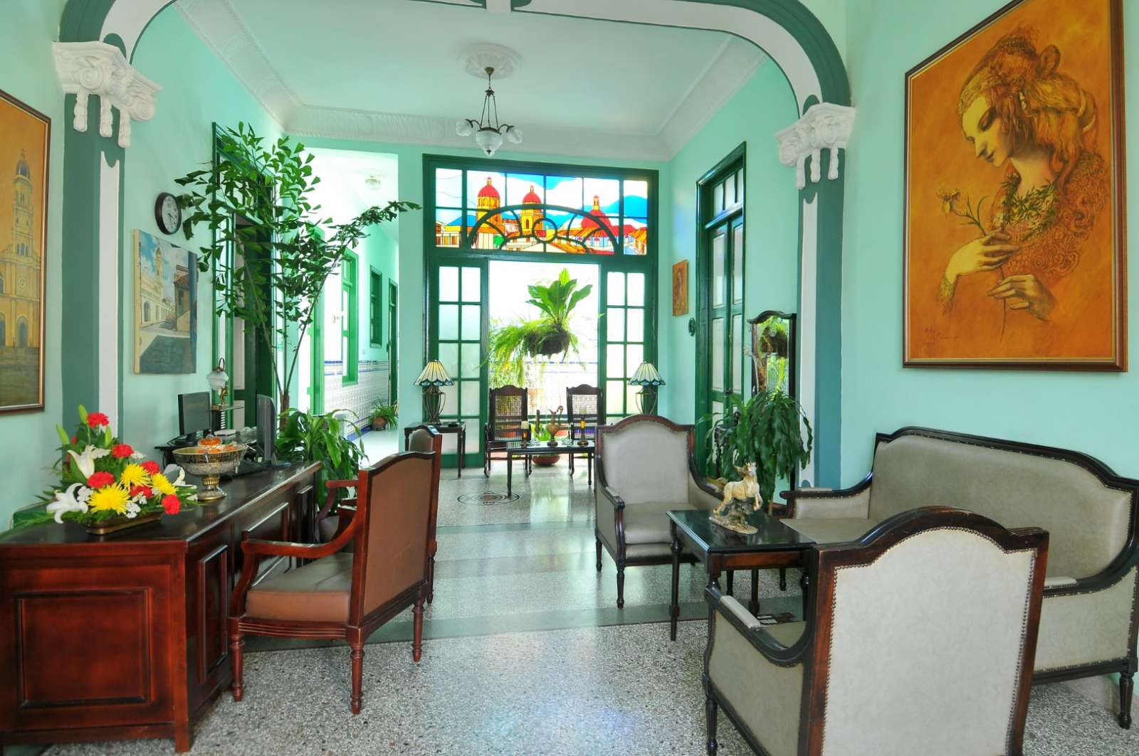 Lobby lounge at Hostal San Basilio