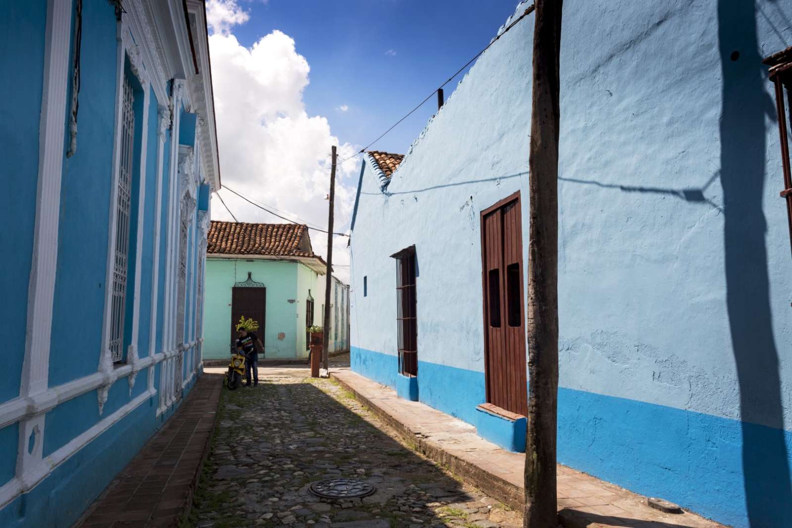 Quiet street in Sancti Spiritus, Cuba