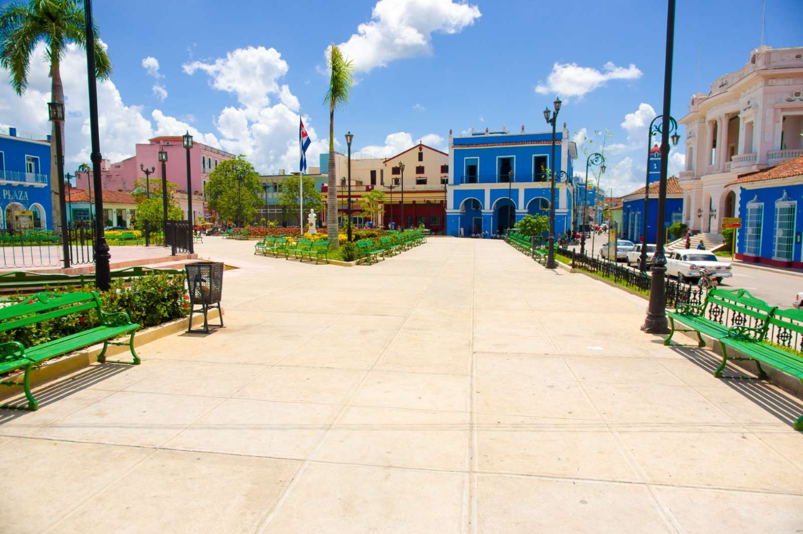 The main square in Sancti Spiritus, Cuba