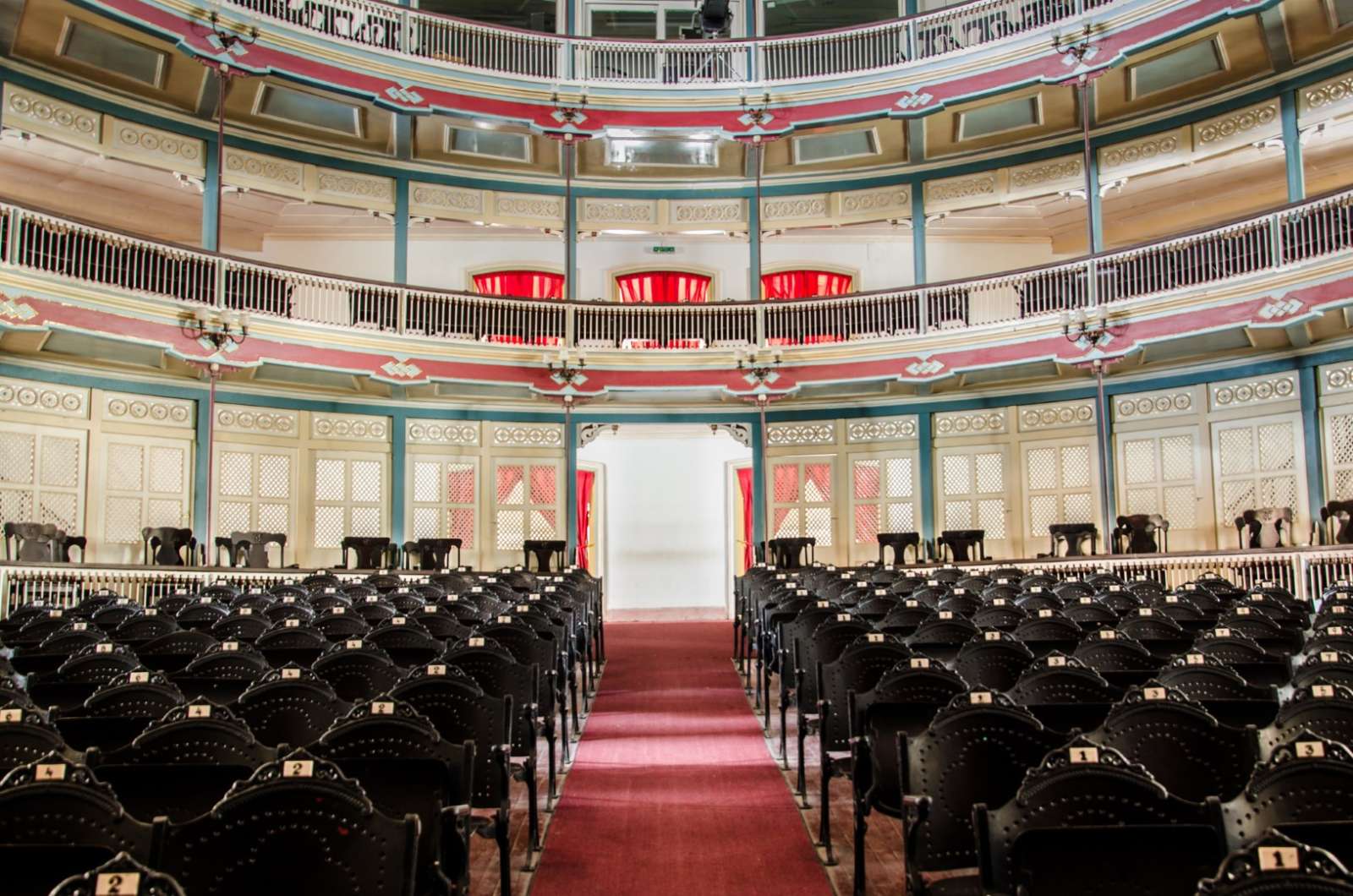 Interior of Teatro La Caridad in Santa Clara, Cuba