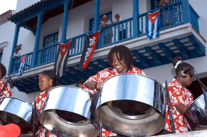 Steel band in Santiago de Cuba