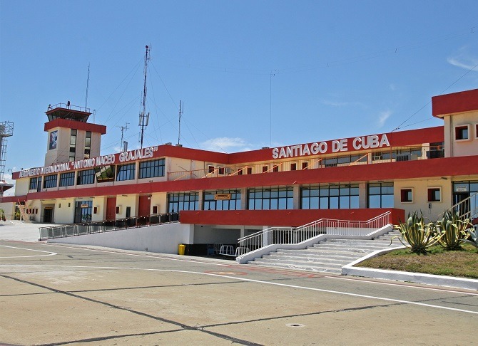 Santiago de Cuba airport in eastern Cuba