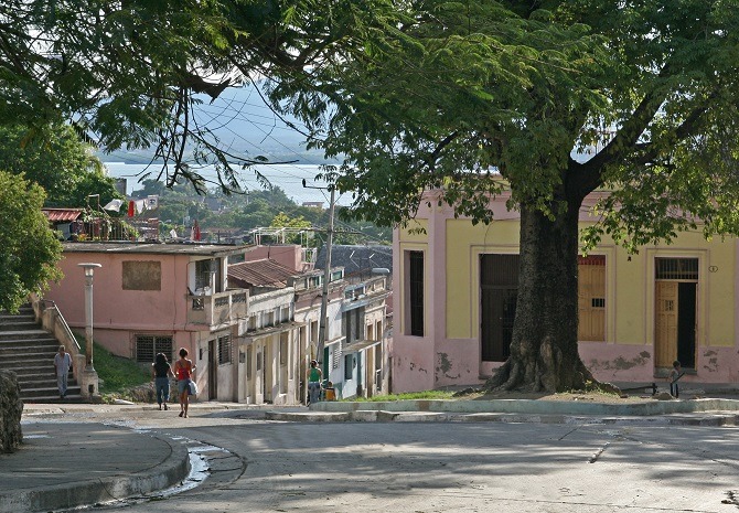 The city of Santiago de Cuba in eastern Cuba