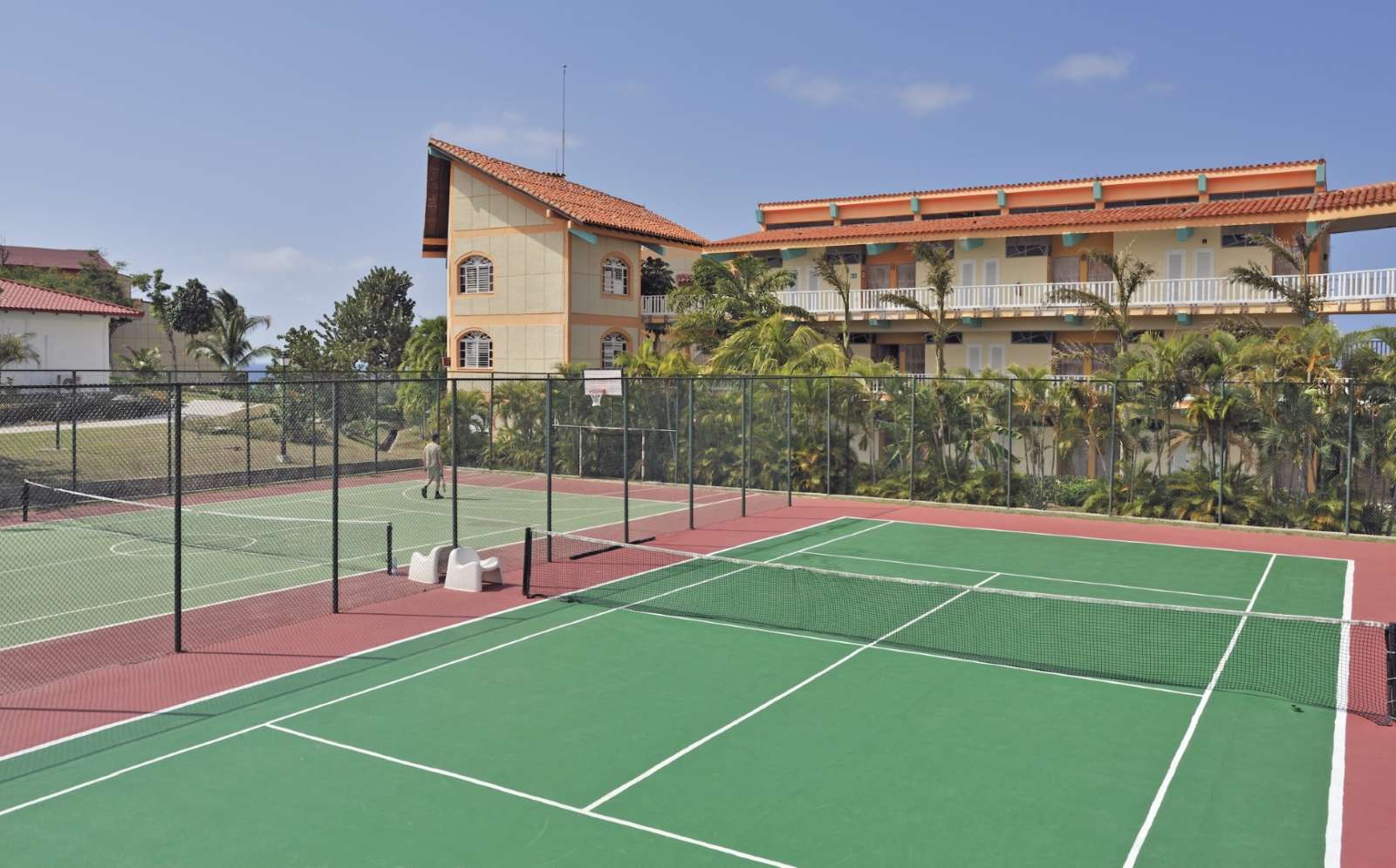 Tennis courts at Sol Rio De Luna Y Mares