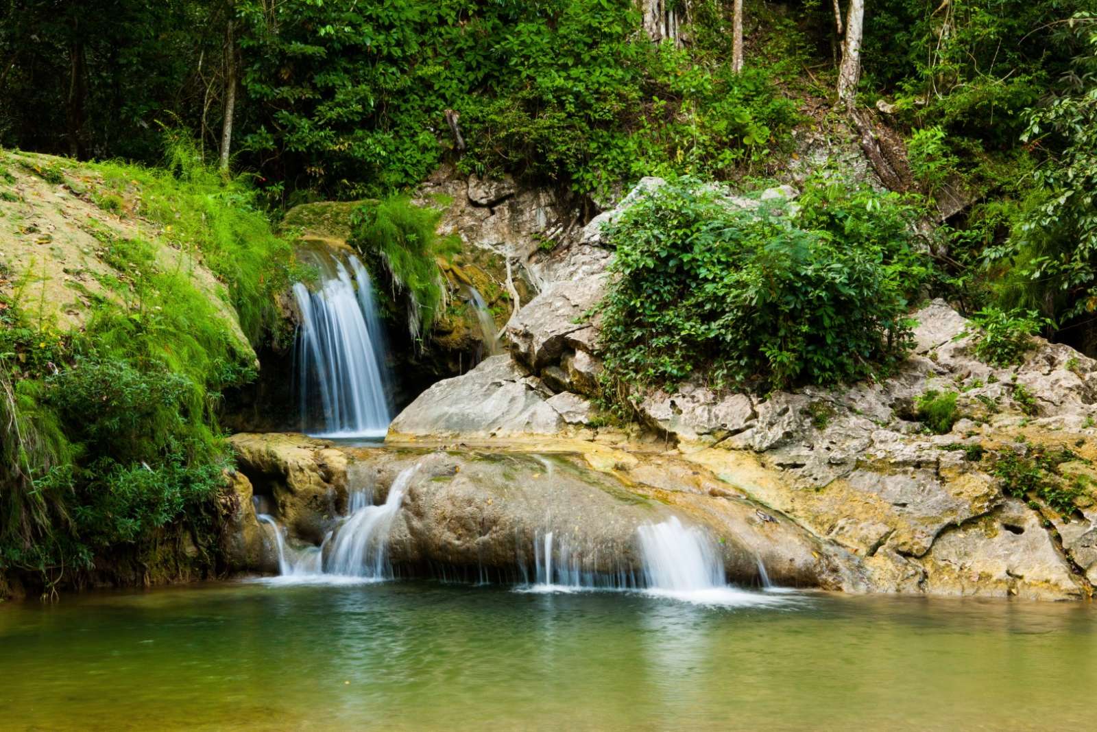 Waterfall within Soroa Botanical Gardens