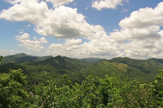 The view of the surrounding countryside at Soroa